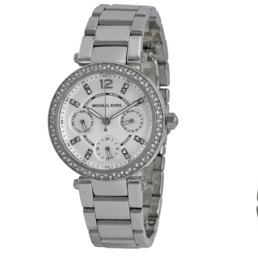 Michael Kors Parker Multi Function Silver Ladies Watch